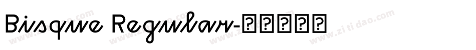 Bisque Regular字体转换